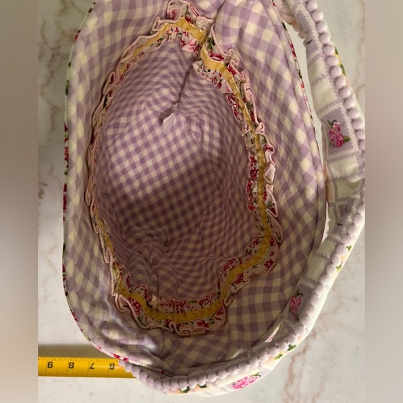 Matilda Jane “Joyful Jubilee” Floral Quilted Reversible Easter Basket - Picture 3 of 6